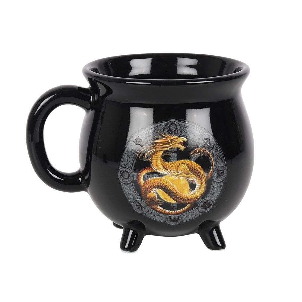 Something Different - Litha Colour Changing Cauldron Tasse - Schwarz/Mehrfarben
